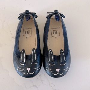 COPY - NWOT Baby Gap Navy Bunny Flats Sz 6T